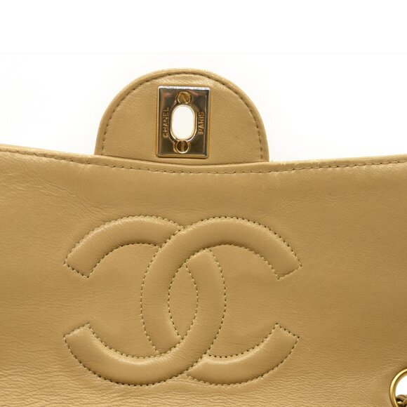 CHANEL Quilted CC Single Flap Shoulder Bag Matelasse Leather Chain - Picture 10 of 16